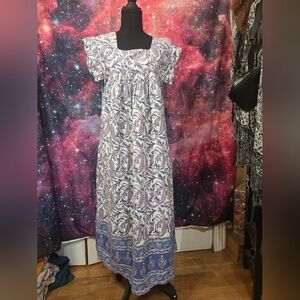 Vintage Cottagecore Retro Floral Paisley Dress Small/XS